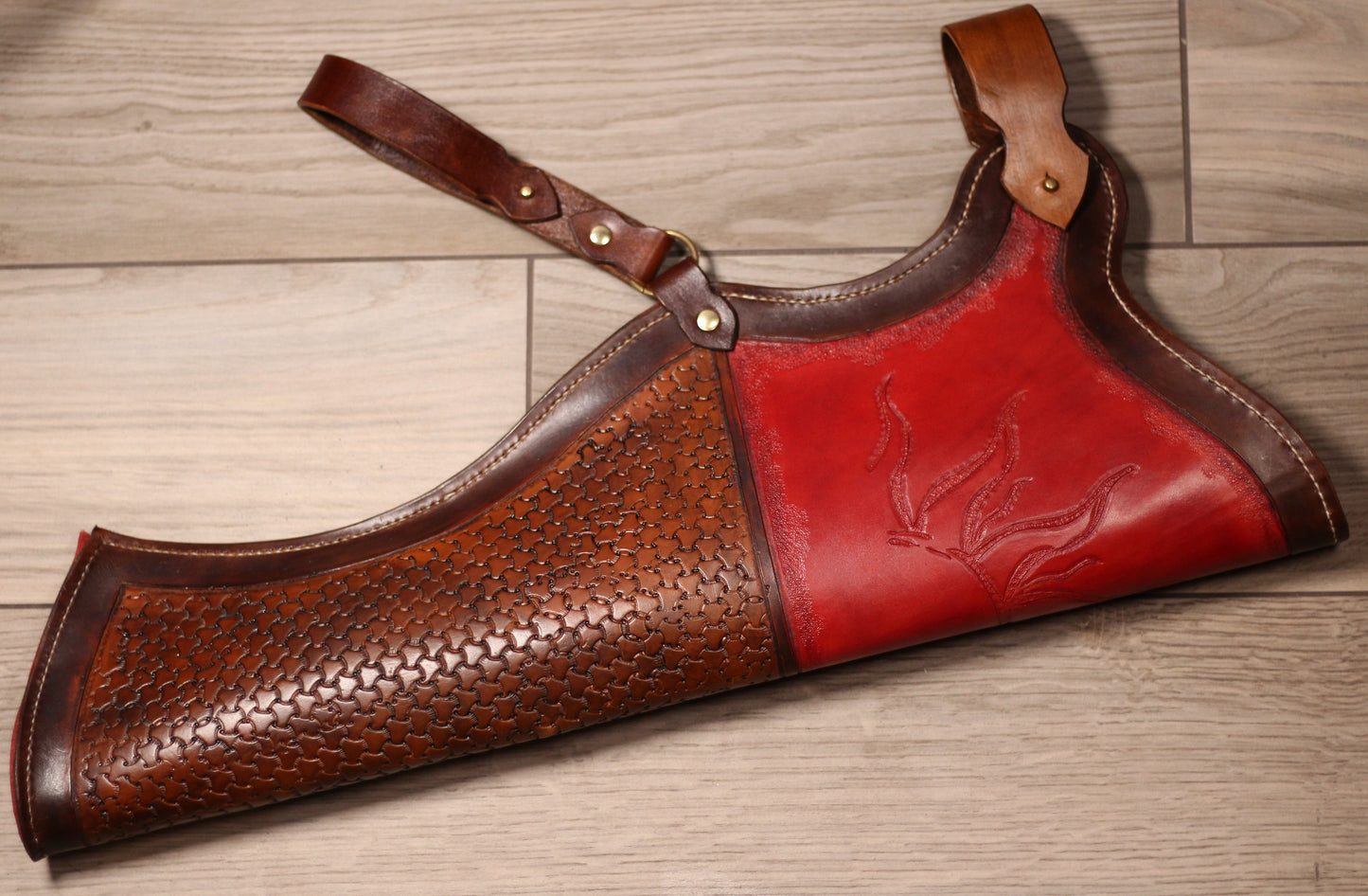 Sun Motif Hip Quiver top-down view