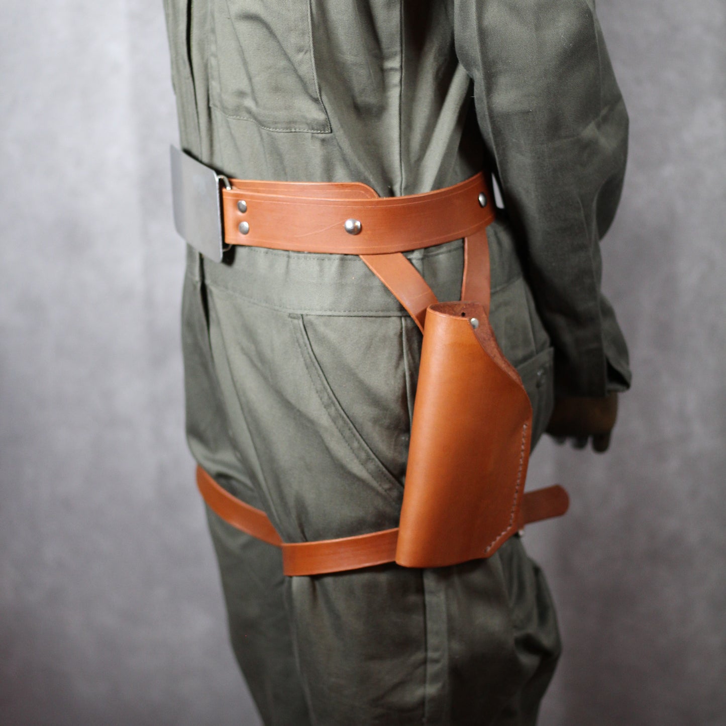 Drifter Series: Leather Double Holster Gunbelt