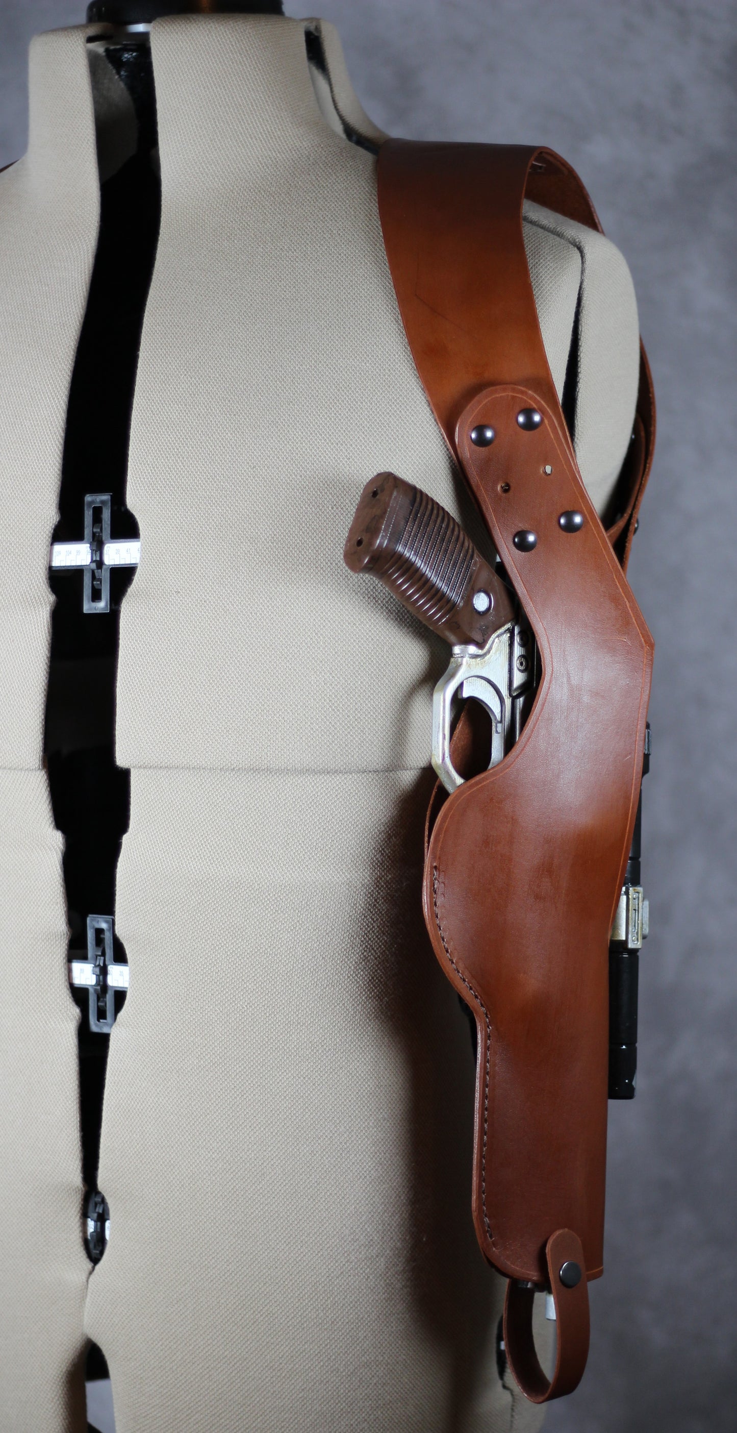 Warden Series: Leather Heavy Blaster Shoulder Holster